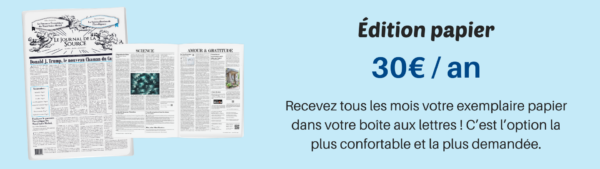 Abonnement 1 an - Journal de la Source au format papier